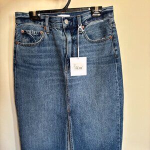 Pistola Alice Midi Denim Skirt (NWT)